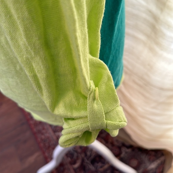 Horny toad, size large, long sleeve color block sweater size large 55% linen - Picture 3 of 5